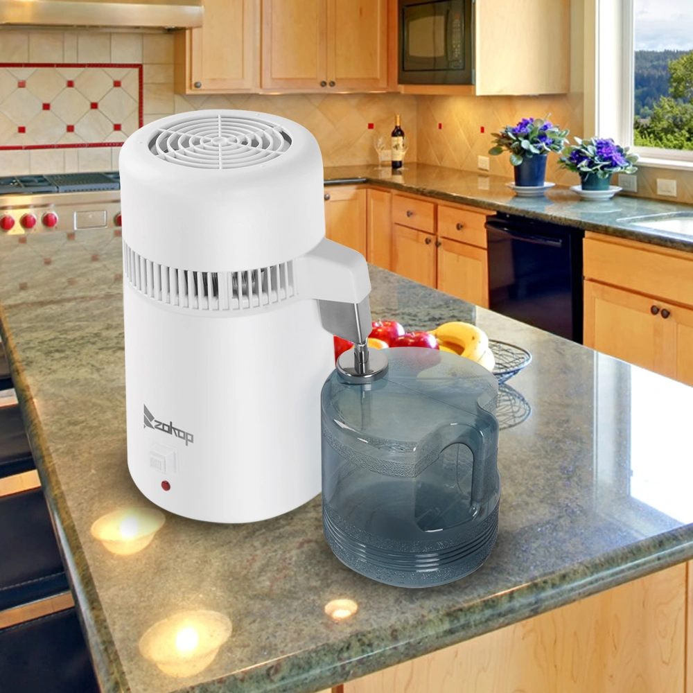 ZB-1 British Standard 4L Distilled Water Dispenser Machine 220V 750W w/ Thermostat & Natural Plastic Bottle view 16