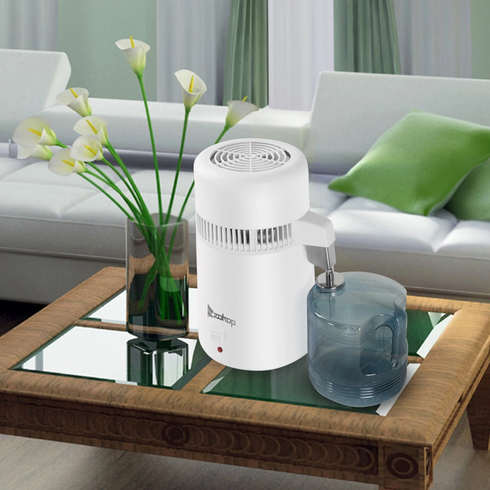 ZB-1 British Standard 4L Distilled Water Dispenser Machine 220V 750W w/ Thermostat & Natural Plastic Bottle view 17