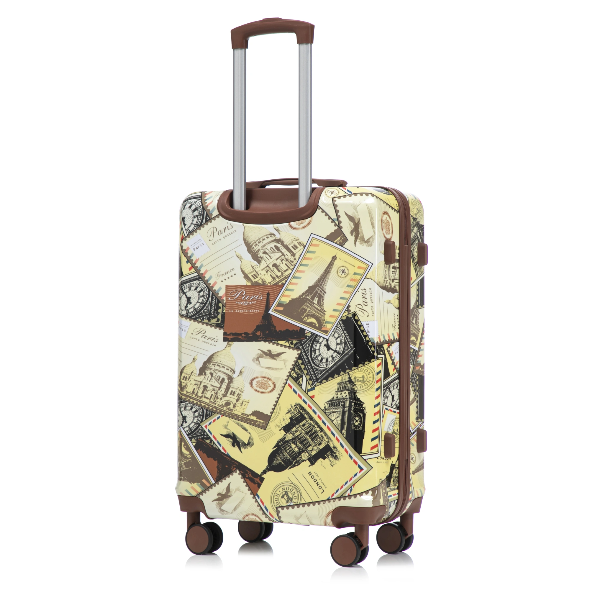 20"/24"/28" 3 pcs/set in PC Spinner Wheel Luggage, Carry on Suitcase, With Printed pattern and Combination Lock (City Stamps) view 23