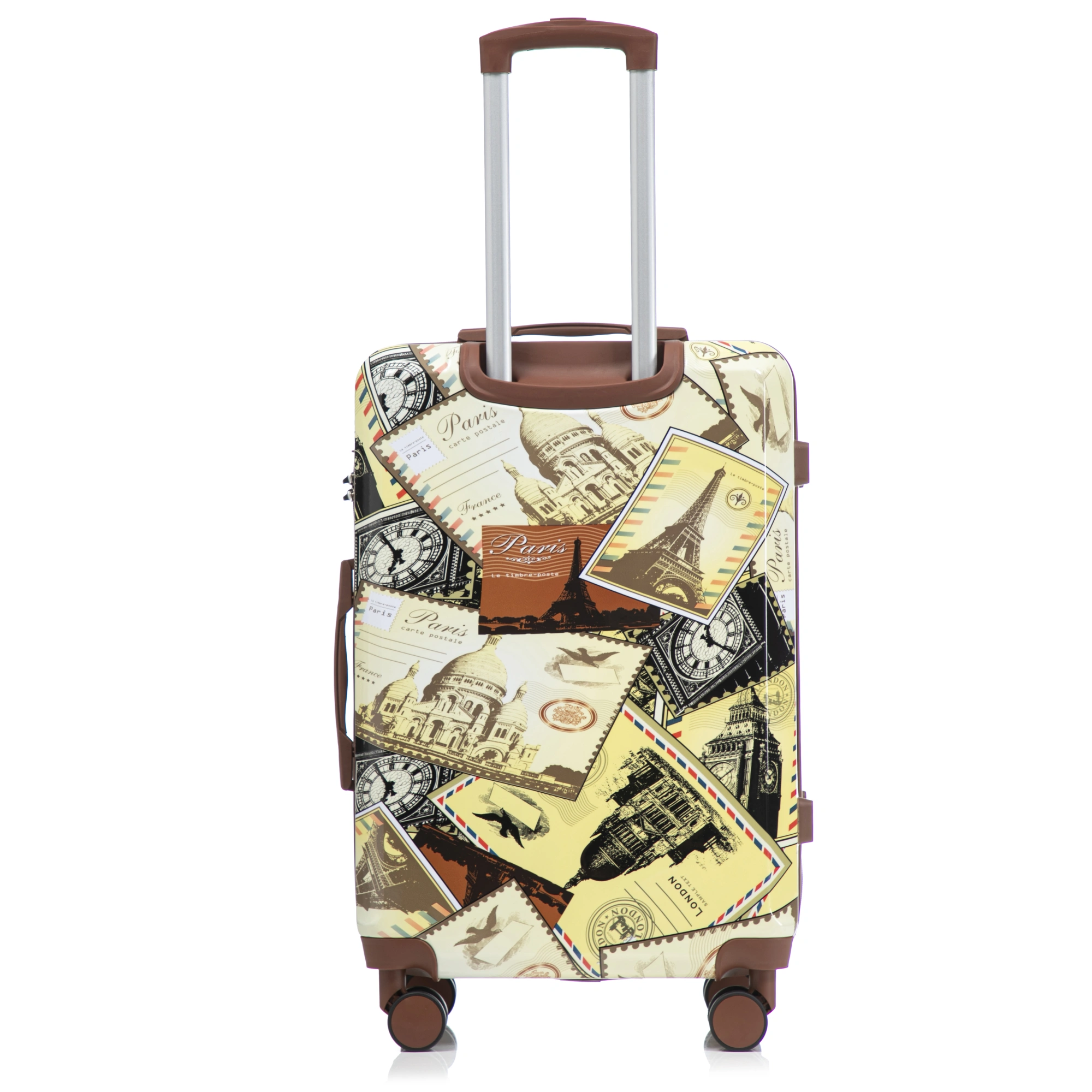 20"/24"/28" 3 pcs/set in PC Spinner Wheel Luggage, Carry on Suitcase, With Printed pattern and Combination Lock (City Stamps) view 24