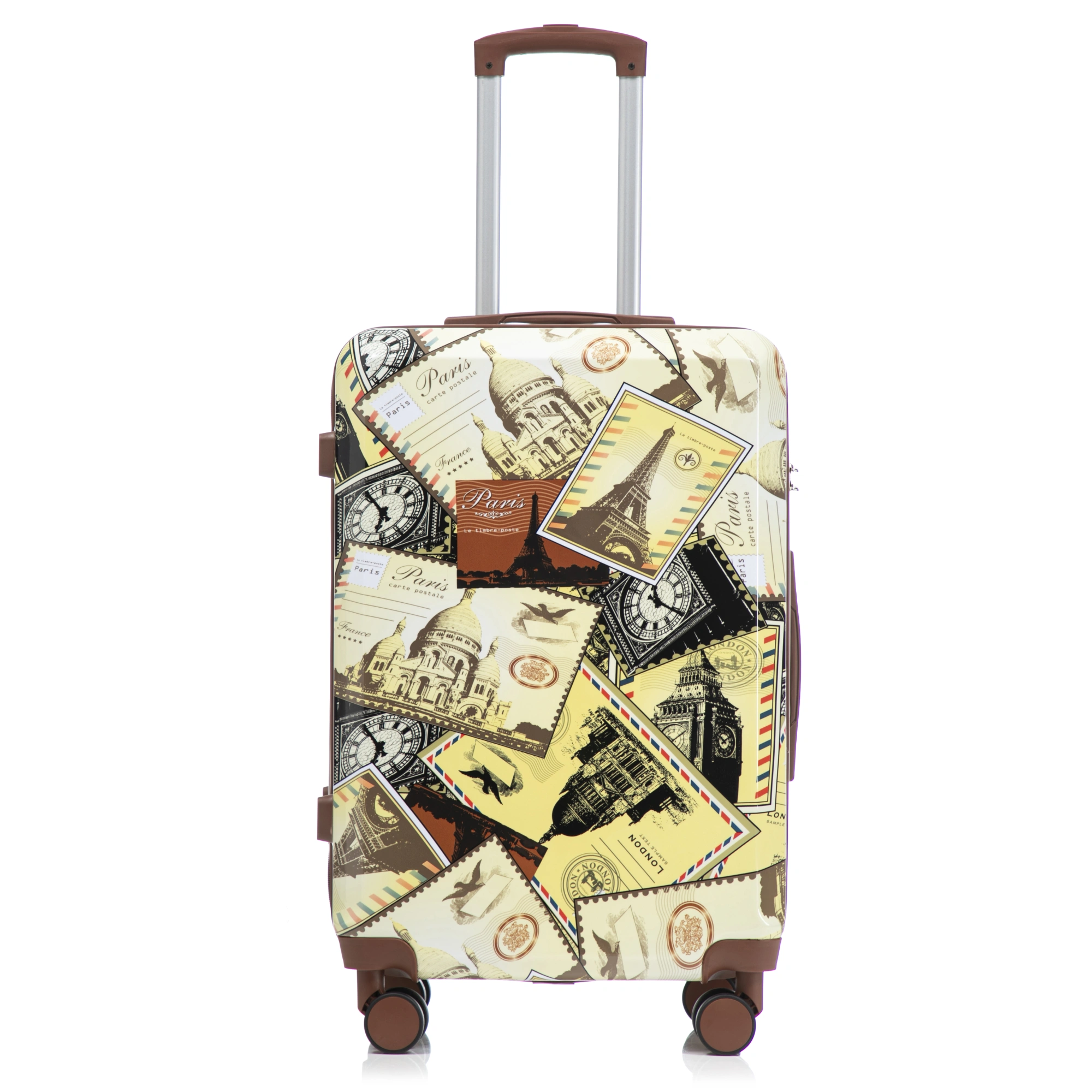 20"/24"/28" 3 pcs/set in PC Spinner Wheel Luggage, Carry on Suitcase, With Printed pattern and Combination Lock (City Stamps) view 26