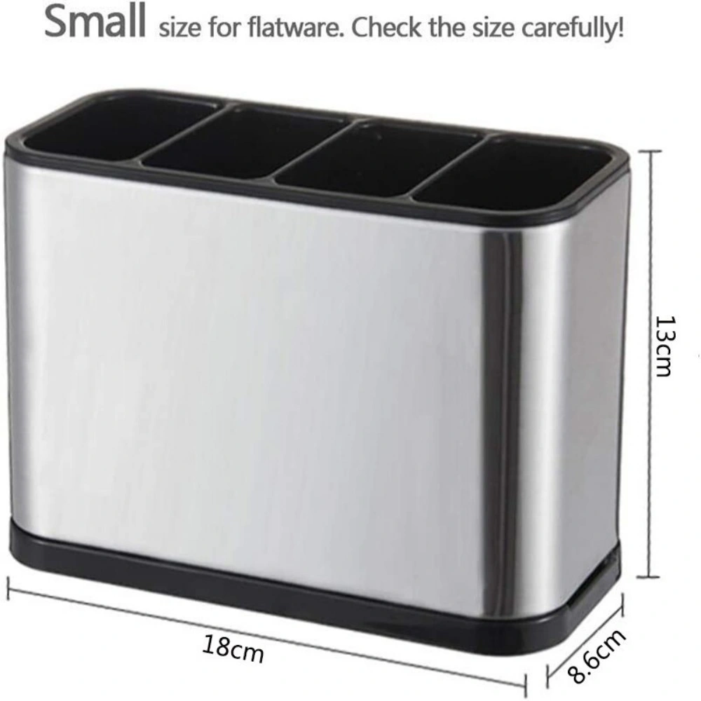 Multifunction Kitchen Utensil Holder Rack - Cutlery Spoon Fork Storage Drainer Organizer Stand view 4