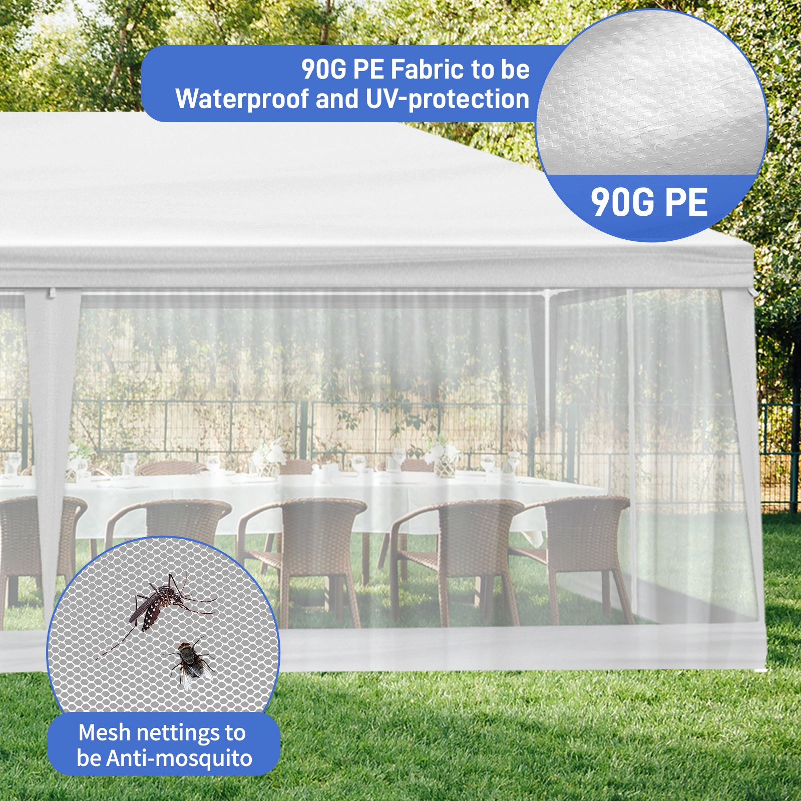 10X20FT Mesh Party Tent view 7