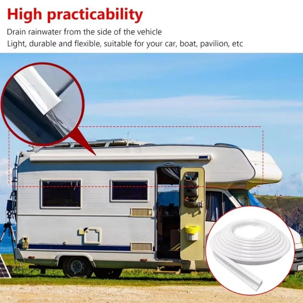 1 2 3 Meter Drip Stop Door Gutter Rain Deflector Caravan Motorhome Camper Van-1M view 3