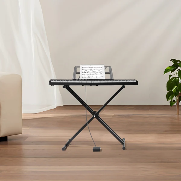 [Do Not Sell on Amazon]GEP-204 61Key Folding Piano Semi-Weighted Standard Keyboards Digital Piano with Bluetooth, Handbag,for Piano Lover Black color