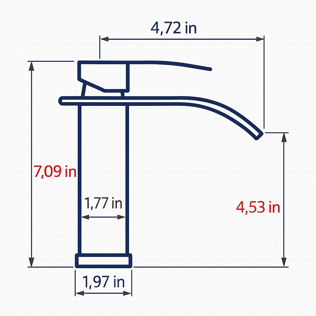 Single Handle Bathroom Faucet Lavatory Faucet Stainless Steel Single Hole-TP, Matte Black[Unable ship on weekends, TK/TEMU only for pickup, only TX10643 warehouse supports GOFO] view 11