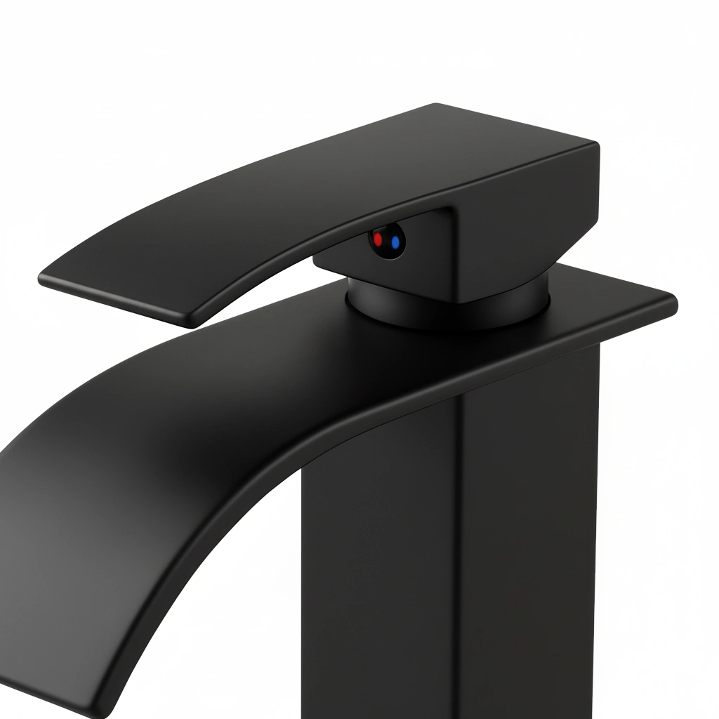 Single Handle Bathroom Faucet Lavatory Faucet Stainless Steel Single Hole-TP, Matte Black[Unable ship on weekends, TK/TEMU only for pickup, only TX10643 warehouse supports GOFO] view 3