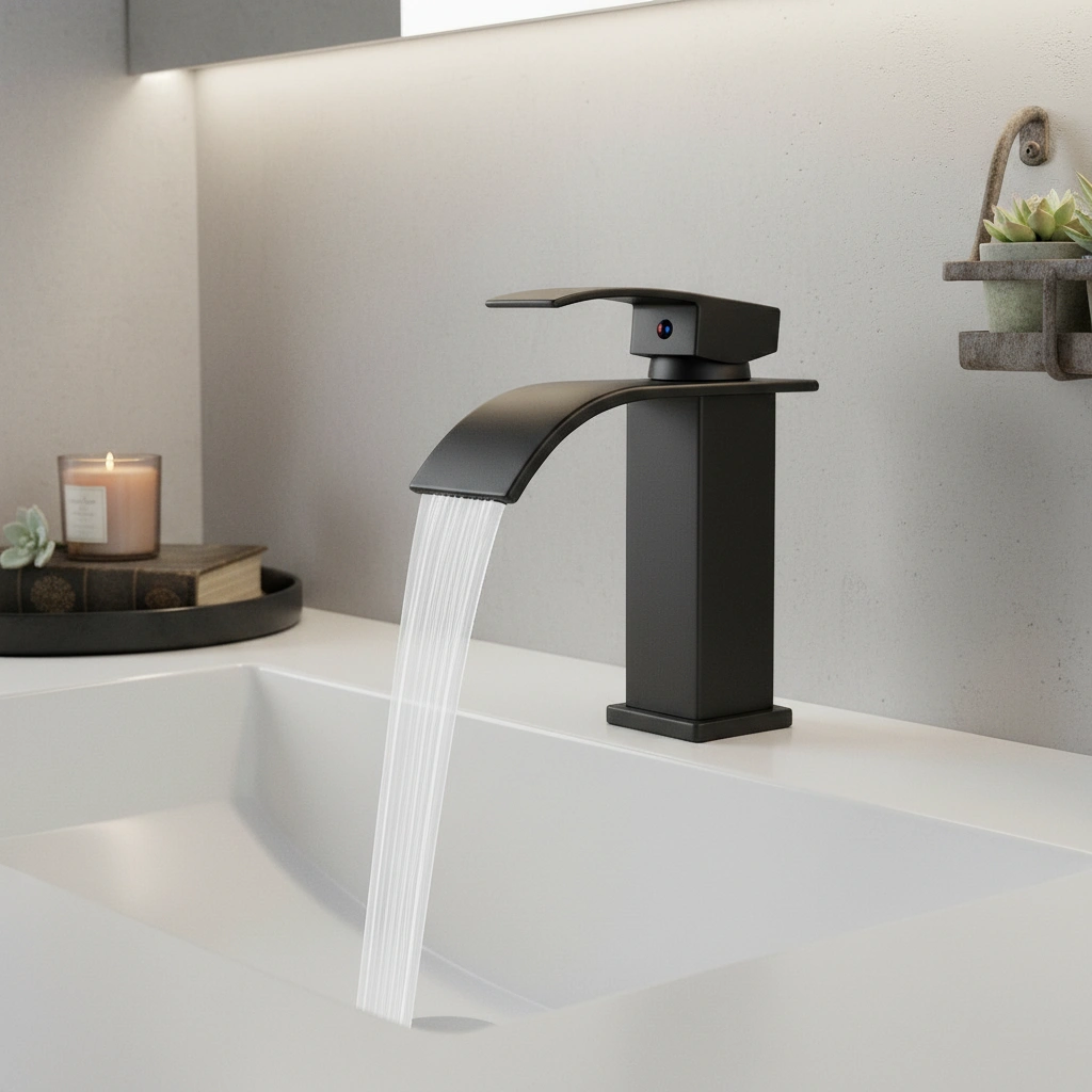 Single Handle Bathroom Faucet Lavatory Faucet Stainless Steel Single Hole-TP, Matte Black[Unable ship on weekends, TK/TEMU only for pickup, only TX10643 warehouse supports GOFO] view 6