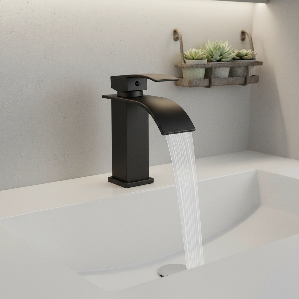 Single Handle Bathroom Faucet Lavatory Faucet Stainless Steel Single Hole-TP, Matte Black[Unable ship on weekends, TK/TEMU only for pickup, only TX10643 warehouse supports GOFO] view 7