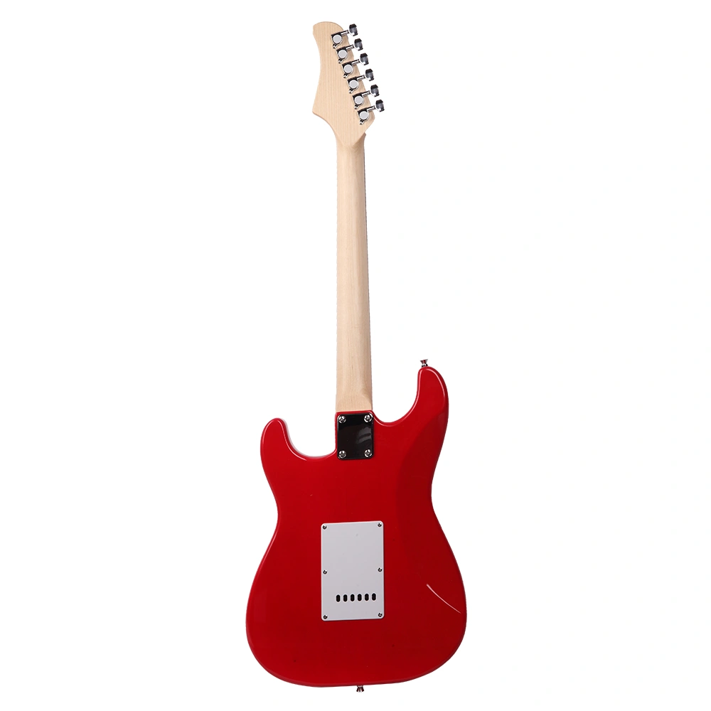 GST Red Electric Guitar Package - Rosewood Fingerboard, Gig Bag, Strap, Picks, Whammy Bar, Cable, Wrench Tool view 3