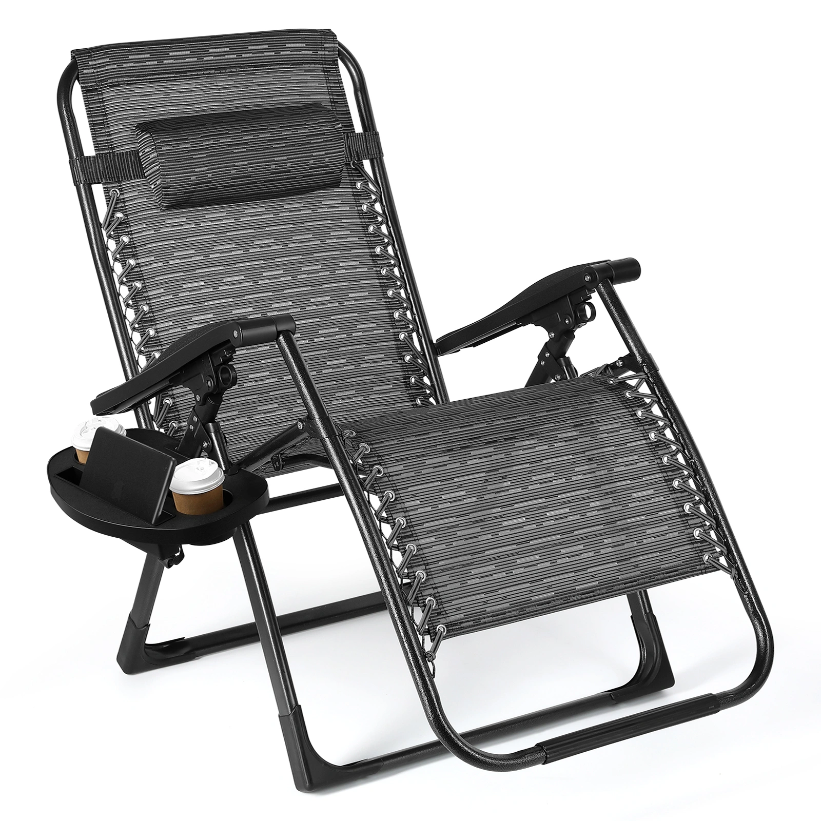 Outdoor Beach Garden Chair Folding Portable Lightweight Patio Lounge Seat for Garden & Beach
