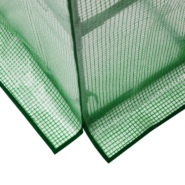 Mini Walk-in Greenhouse with PE Cover, 4-Shelf Indoor Outdoor Plant Gardening Green House for Garden Backyard, 56" x 29" x 77", Green view 5
