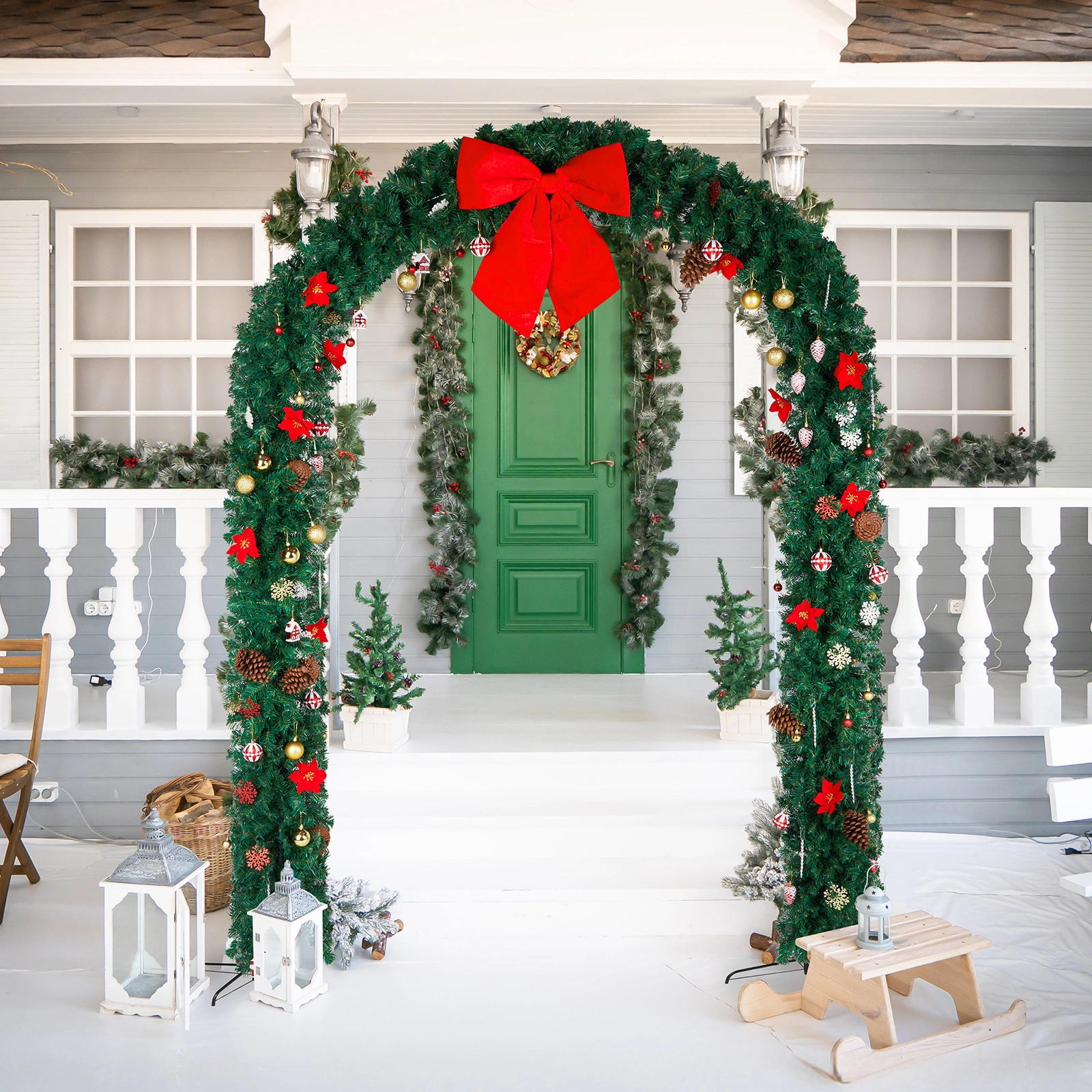 240*40*265cm PVC Christmas Arch view 10