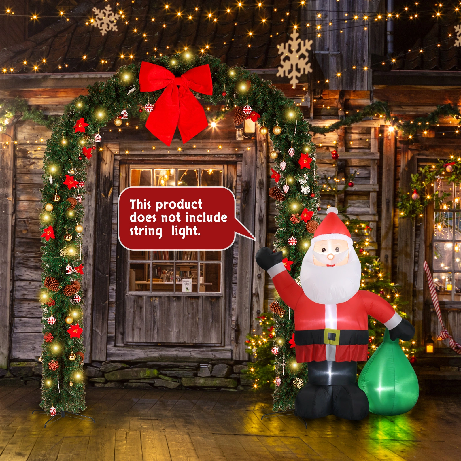 240*40*265cm PVC Christmas Arch view 13