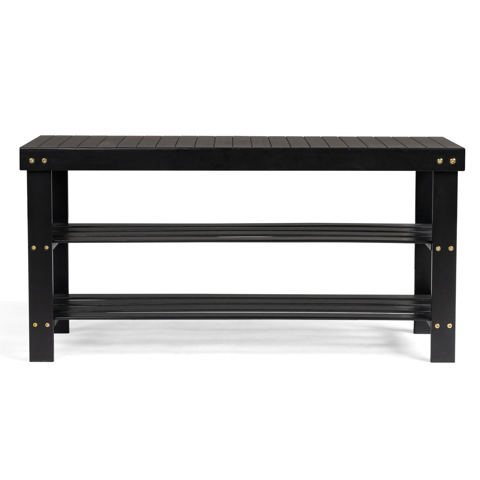 3-Tier Seamless Top Bamboo Shoe Rack view 3