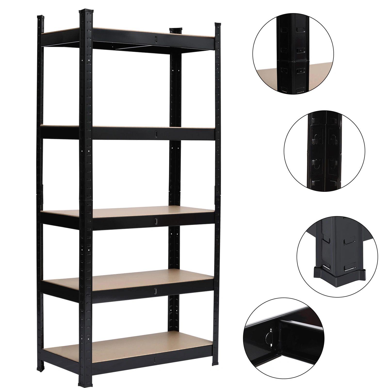 Heavy Duty Boltless Metal Shelving Unit Garage Shed Storage Shelf Rack view 3