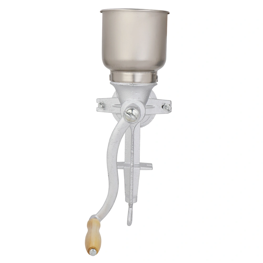 500# Home Use Hand Cranking Operation Grain Grinder Silver view 2