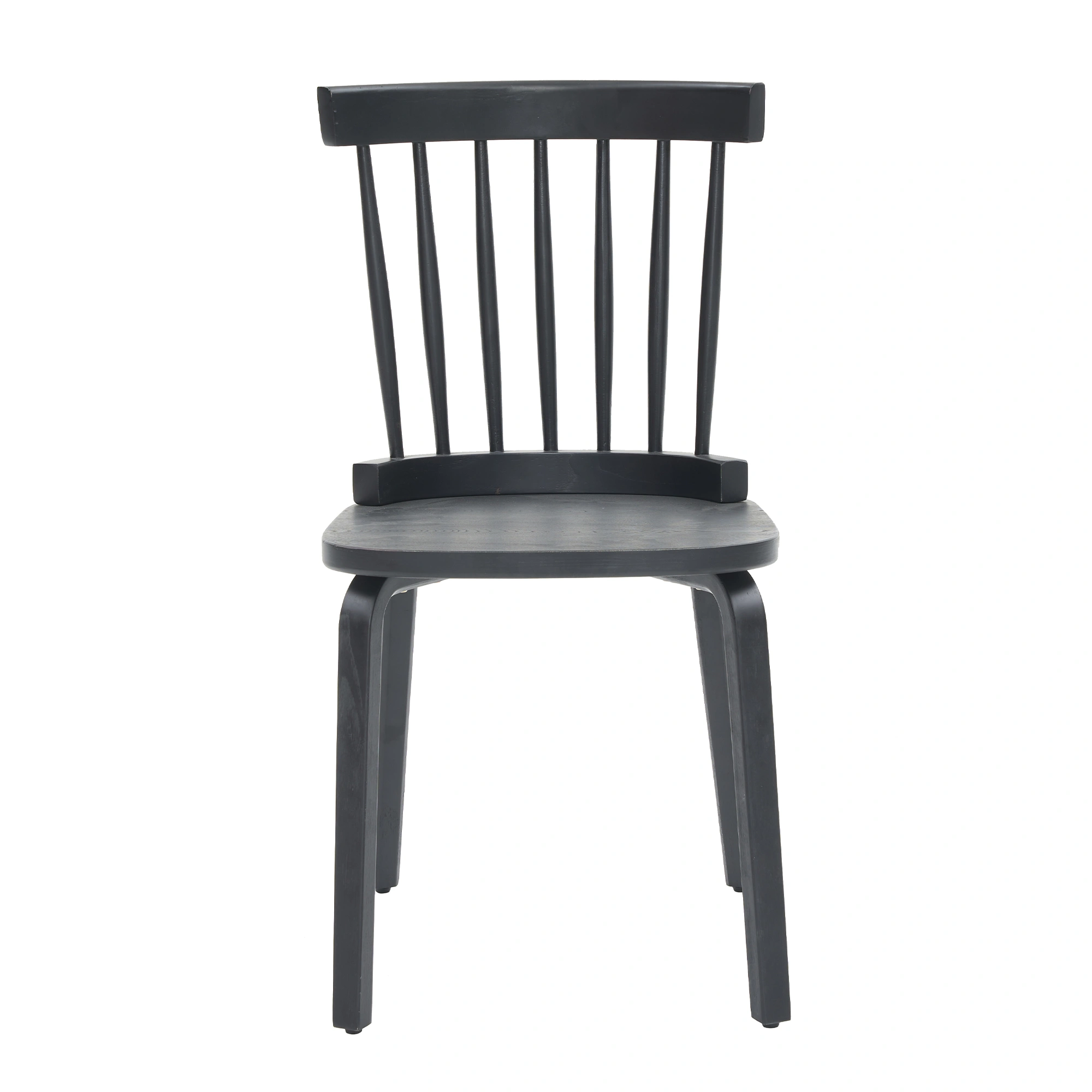 Windsor Dining Chairs Set of 2,Wood Farmhouse Spindle Back, Widen Seat, Mid-Century Modern French Country Style, for Living Room Restaurant, Black view 9