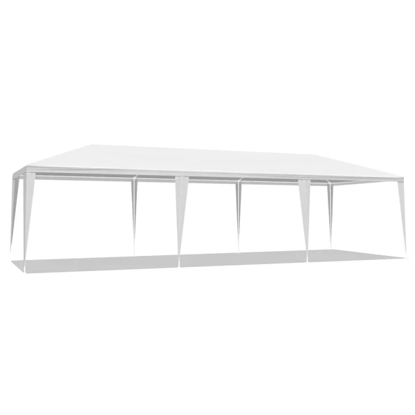 3*9m Non-Cloth PE Cloth Plastic Sprayed Iron Pipe Outdoor Party Tent White