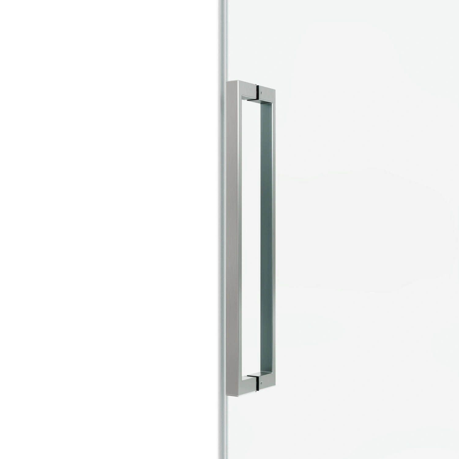 60"x76" Framed Sliding Shower Door with Fixed Panel, 3/8" (10mm) SGCC Tempered Clear Glass, Square Tube Stainless Steel Hardware, Bypass Style view 5