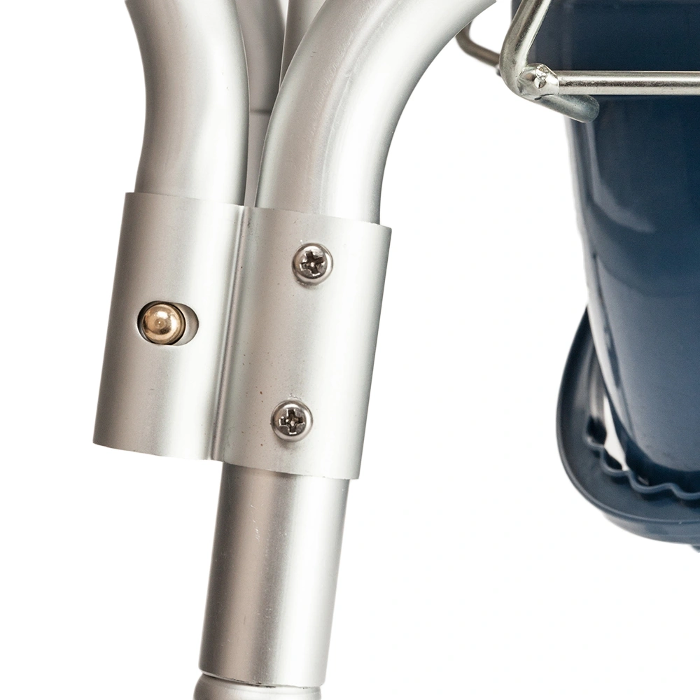 Multifunctional Aluminum Elder People Disabled People Pregnant Women Commode Chair Bath Chair Creamy White view 4