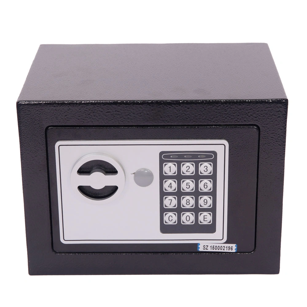 Mini Wall-in Style Electronic Code Metal Steel Box Safe Case 17EF Black view 30