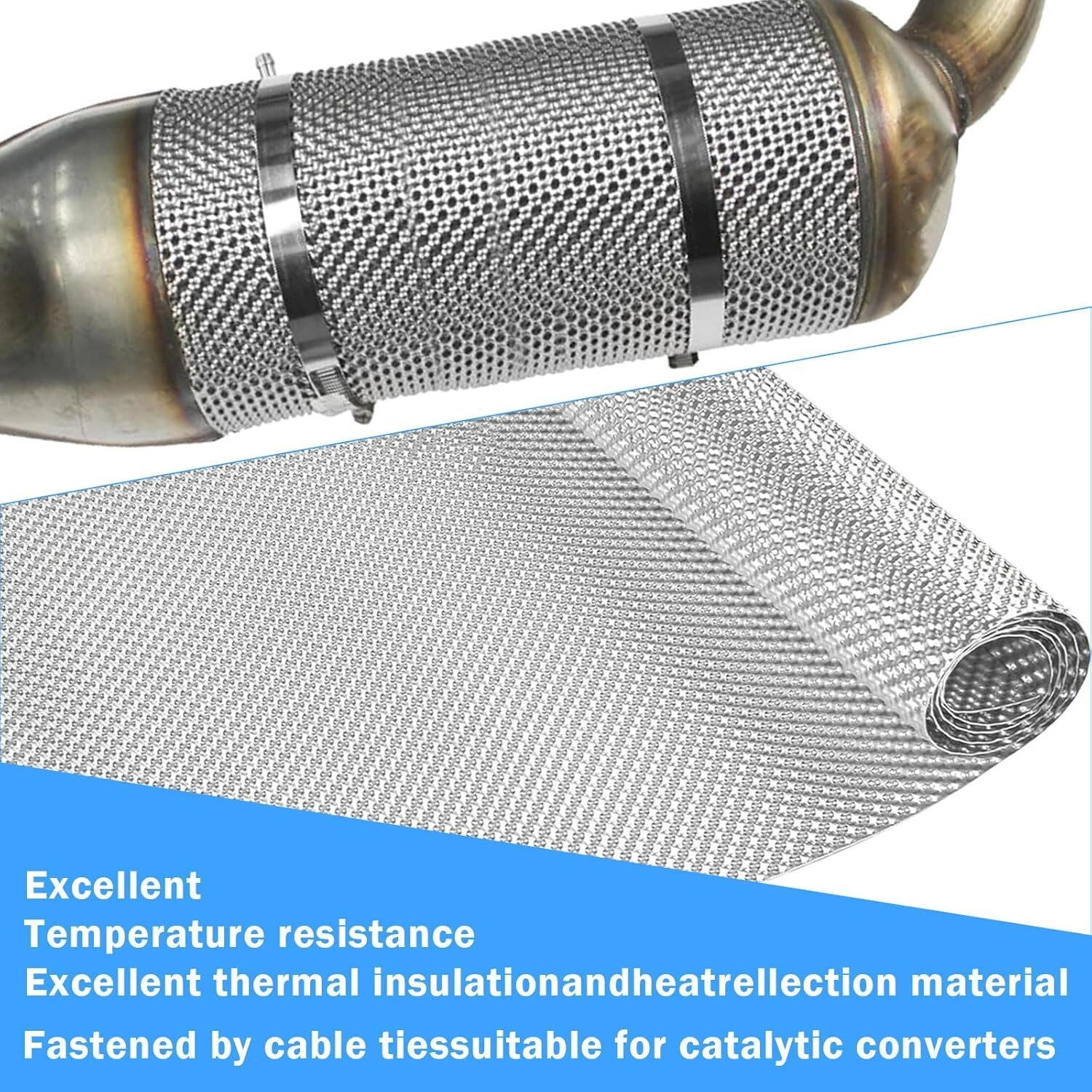 200x40cm Aluminium Heat Shield Motorsport Heat Insulation Plate view 2