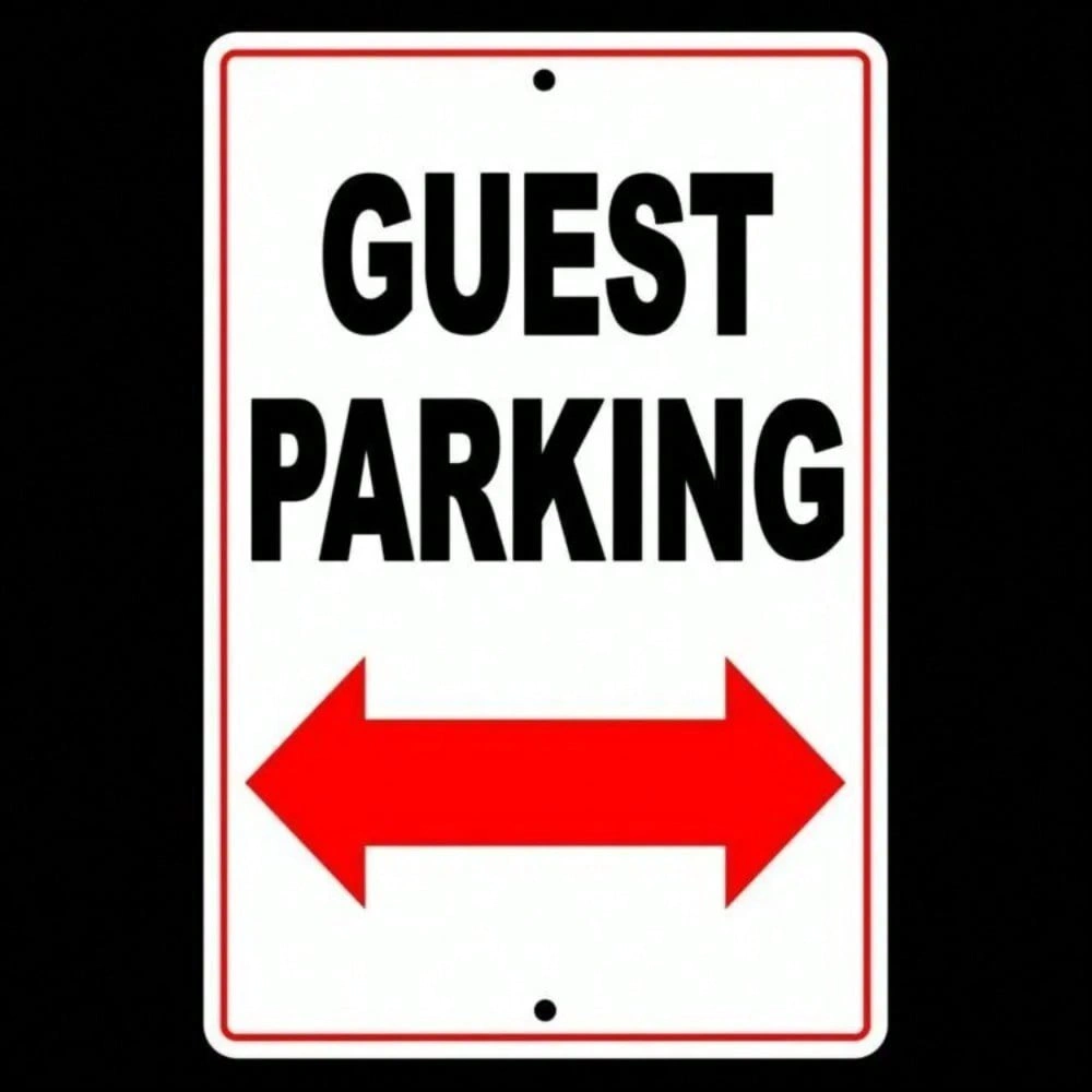 CIFbuy Weatherproof Sign Visitor Club Parking No Parking Allowed Post (TikTok, temu pick-up service)