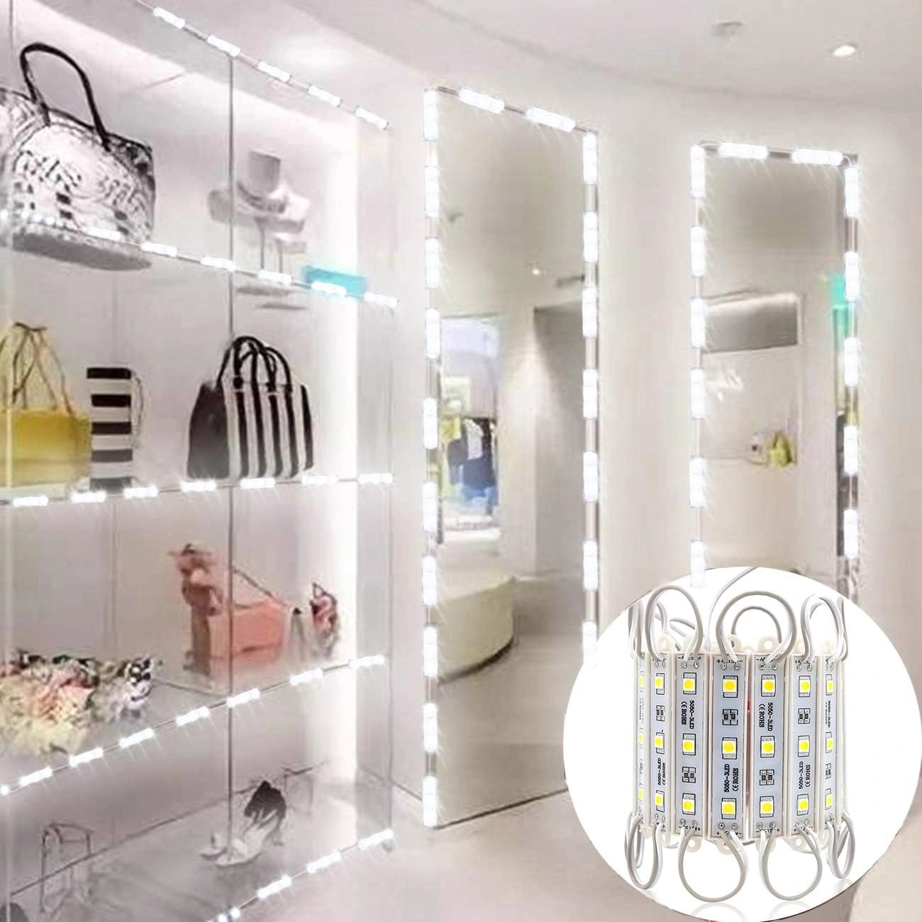 5050 SMD LED Strip Light IP65 Waterproof Super Bright 12V DC Flexible Neon Sign Tape Lamp for DIY Decoration