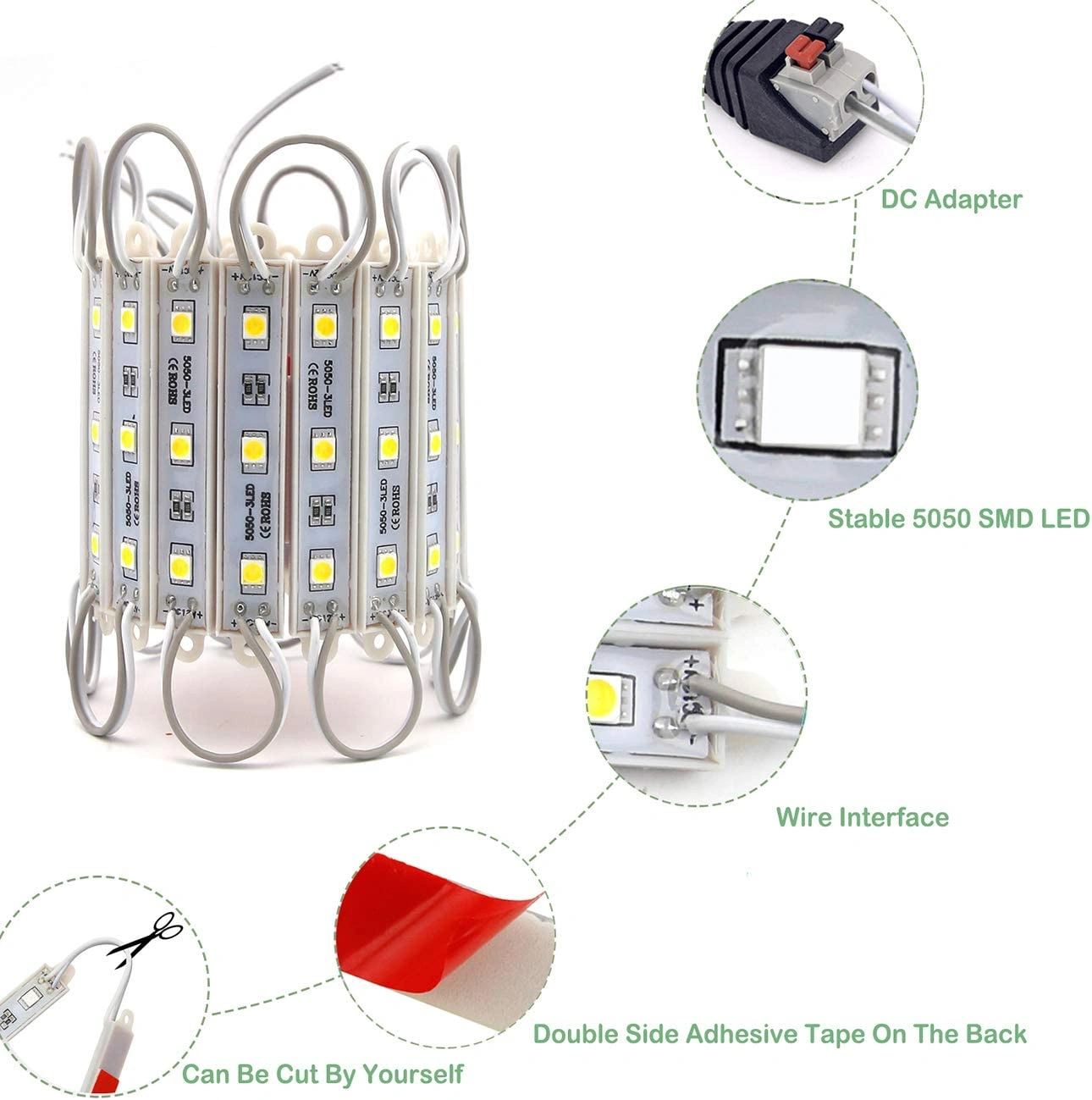 5050 SMD LED Strip Light IP65 Waterproof Super Bright 12V DC Flexible Neon Sign Tape Lamp for DIY Decoration view 4