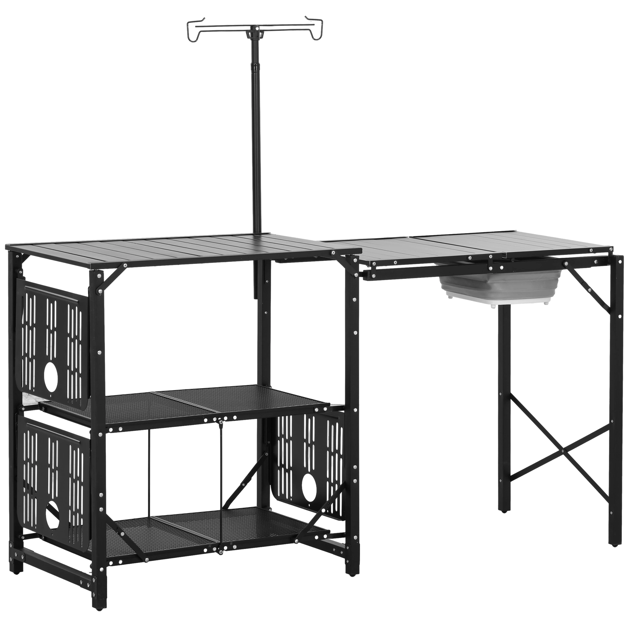 Compact Folding Camping Table Aluminum Outdoor Dining Table Portable Lightweight for Hiking Travel