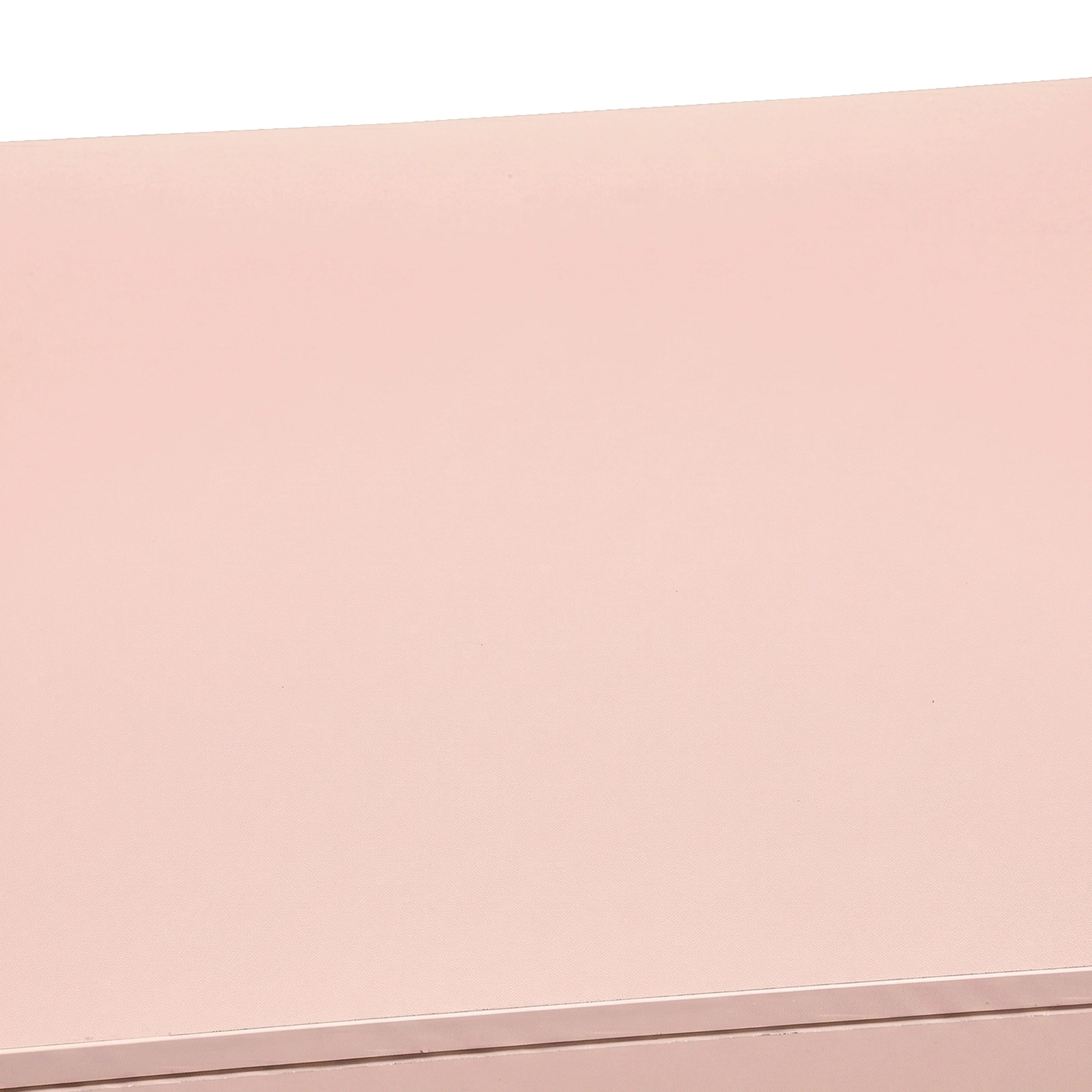 3-Drawer Chest with Faux Rose Gold Handles Drawer Dresser 22.05*12.99*25.98in Pink view 10
