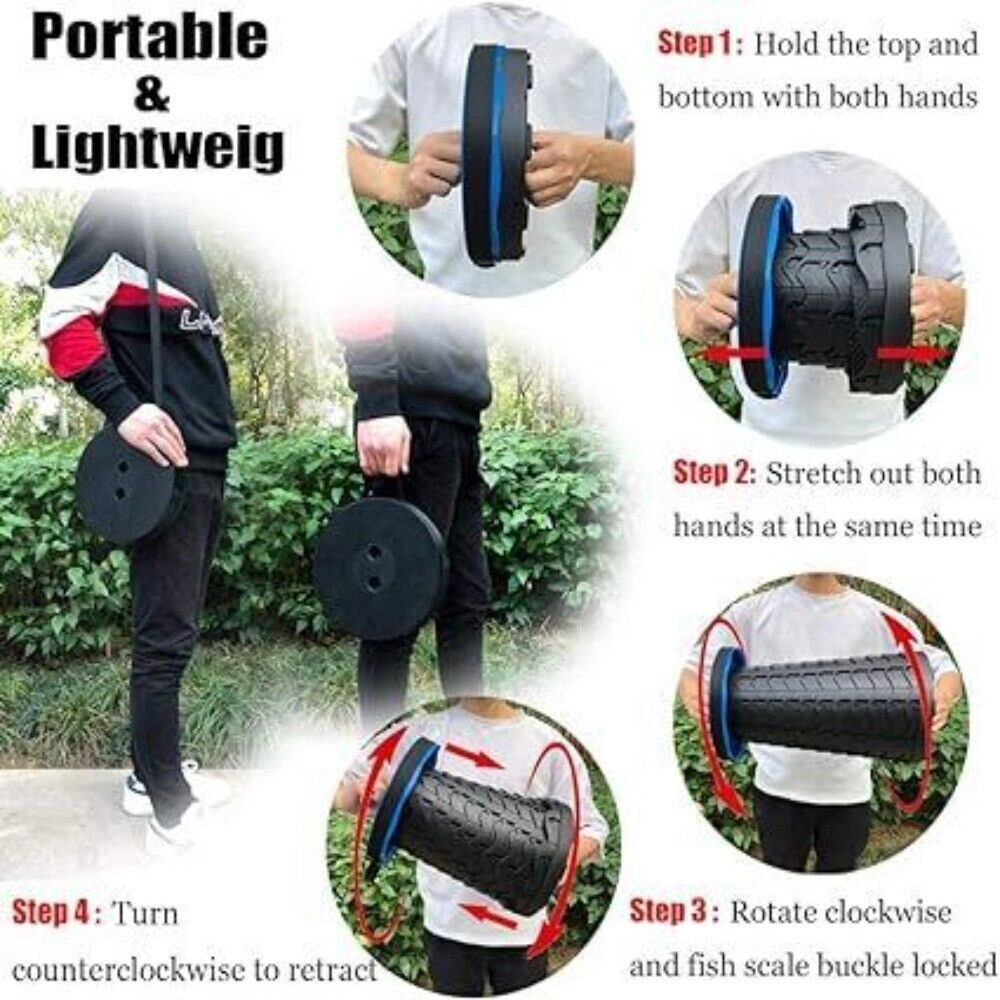 Portable Folding Telescoping Camping Stool Adjustable Retractable Seat Chair UK view 2
