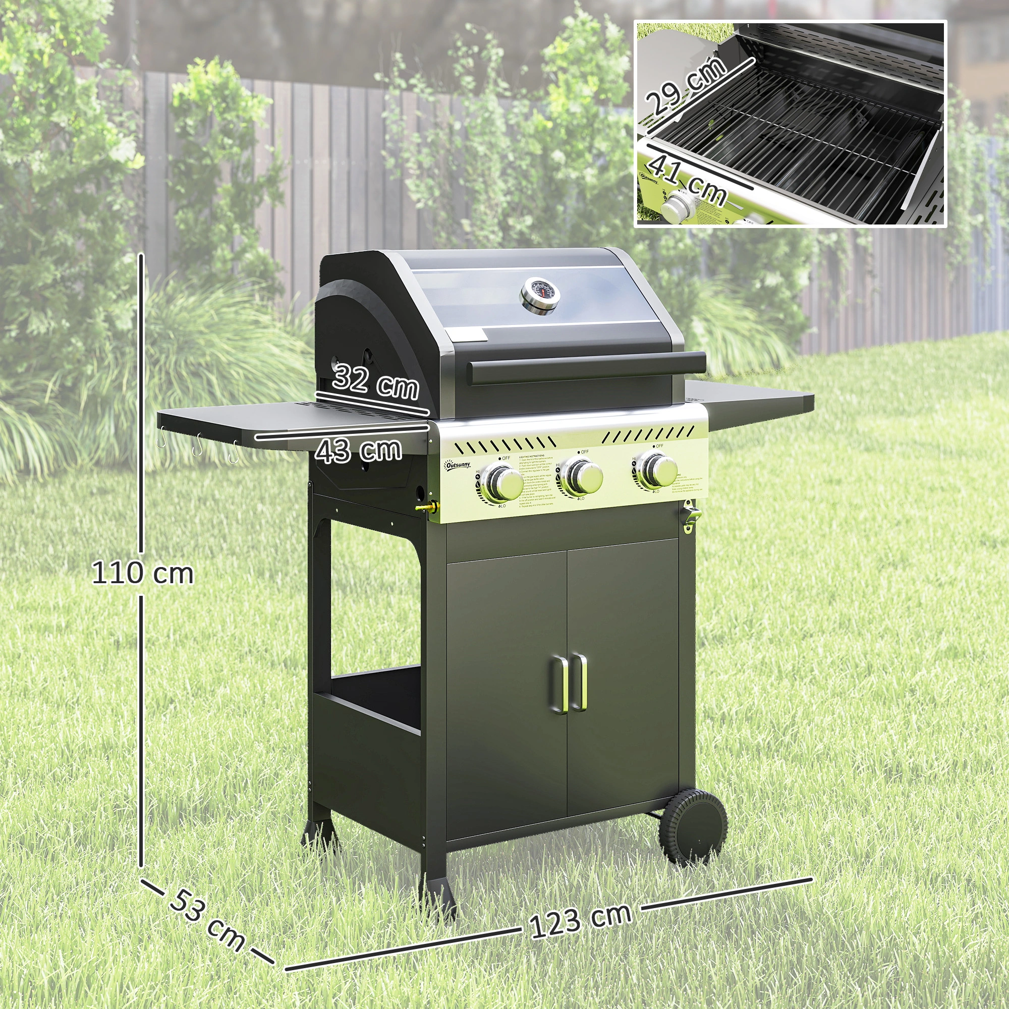 Portable Charcoal Grill, BBQ Grill for Outdoor Camping, Portable Charcoal Barbecue Grill with Handle for Backyard Picnic view 5