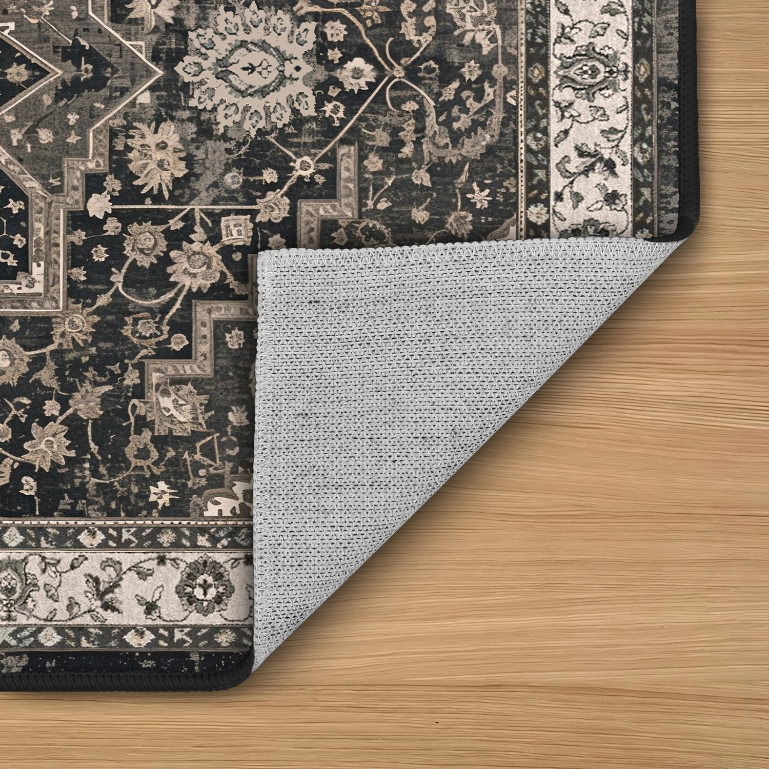 Kitchen Rug Sets of 3 Washable Boho Kitchen Rugs and Runner Carpets Non Slip Kitchen Area Rug for Laundry Room Entryway Hallway view 3