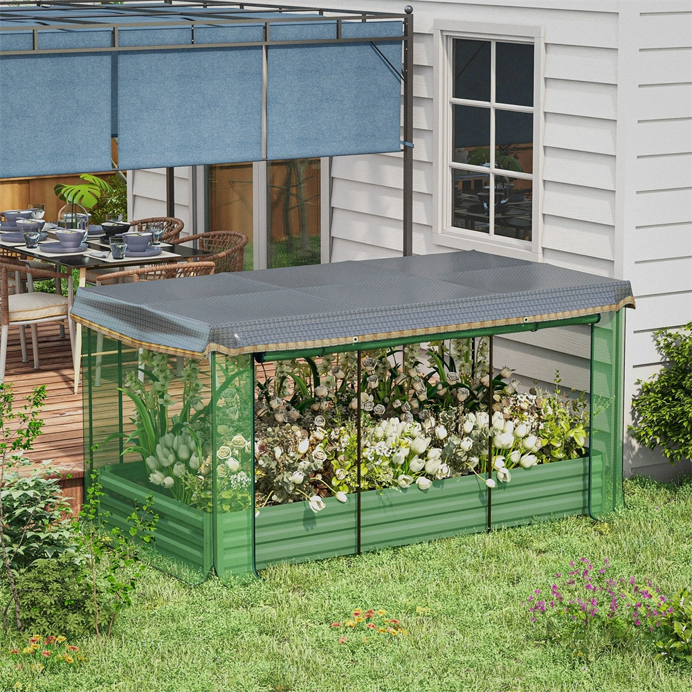 Mini Greenhouse Indoor Outdoor Plants 2 Tier Clear PVC Cover Portable Plant Cloche Seed Starting Cold Frame