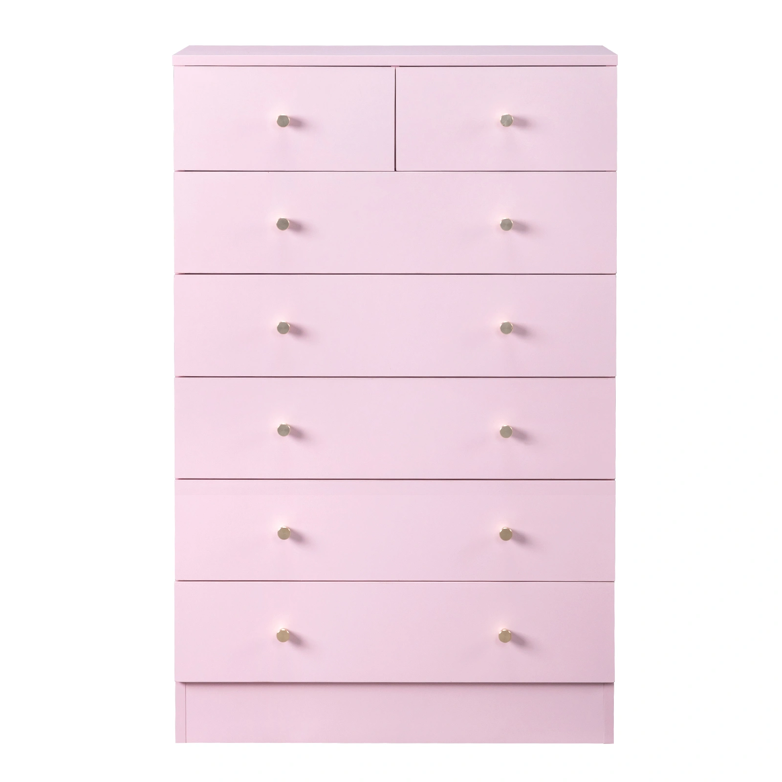 Modern Simple 7-Drawer Dresser Pink view 2