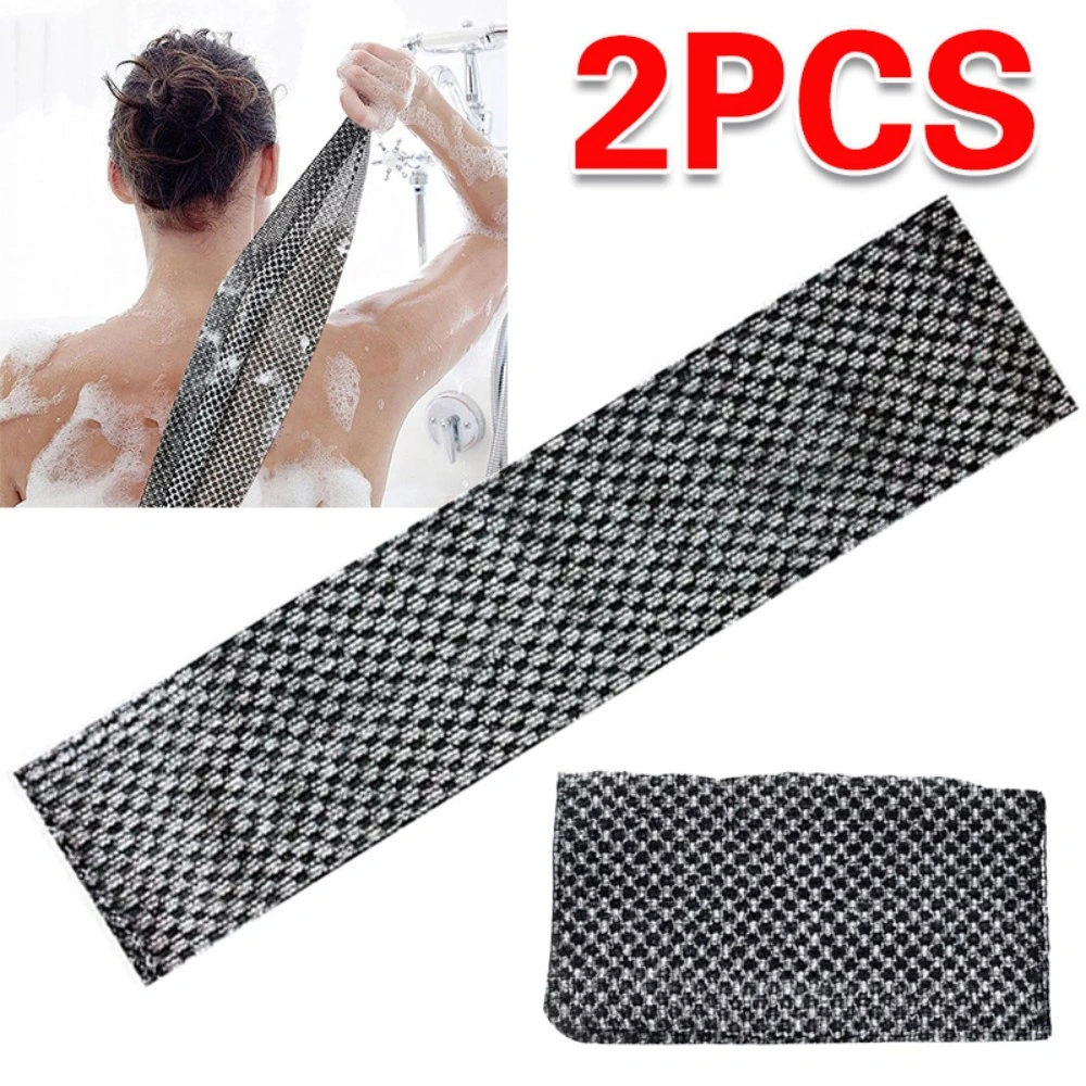 Back Scrubber Body Cleansing Tool, Exfoliating Bath Towel and Shower Scrubber, Dual-Sided Washcloth for Deep Cleaning view 3