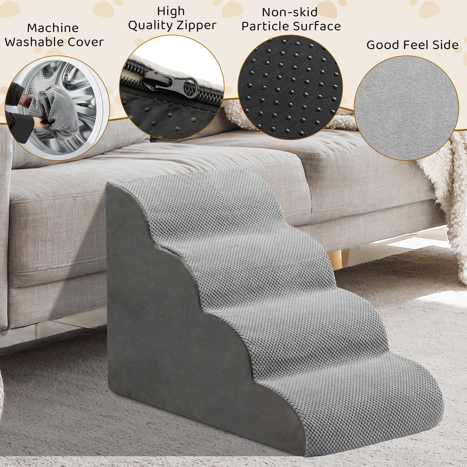 4 Step Pet Stairs for Cat Dog view 10