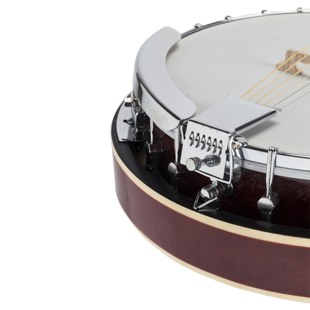 Top Grade Exquisite Professional Sapelli Notopleura Wood Alloy 6-string Banjo view 11