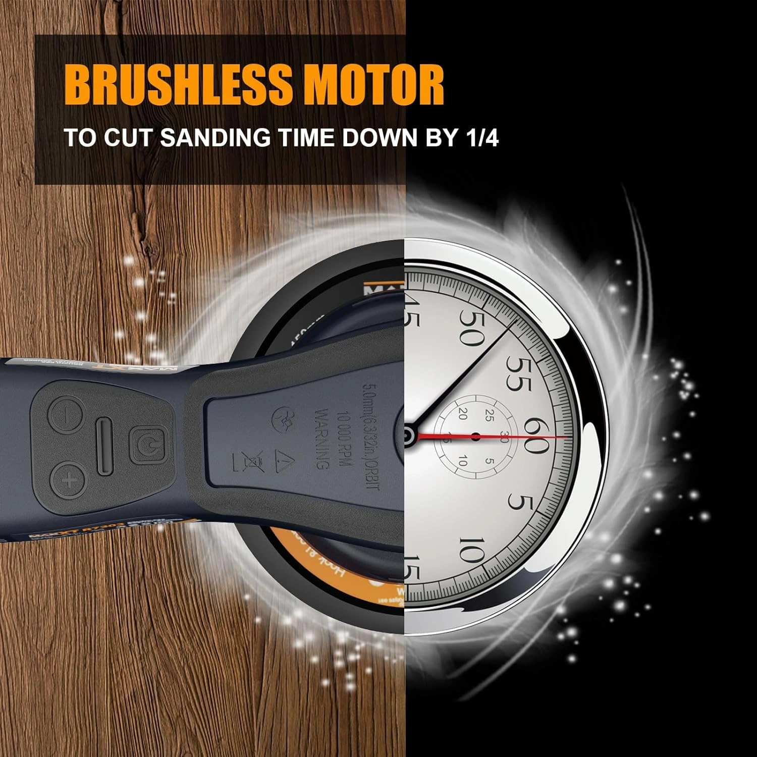 Electric 5mm Random Orbital Sander Brushless 350W 3A Multi-function Variable Speed Electric Corded Orbital Sanders Machine[Unable ship on weekends, TK/TEMU only for pickup, only TX10643 warehouse supports GOFO] view 8