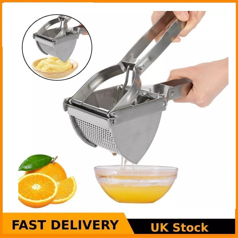 Heavy Duty Steel Potato Ricer Masher Puree Press Vegetable Fruit Juicer UK