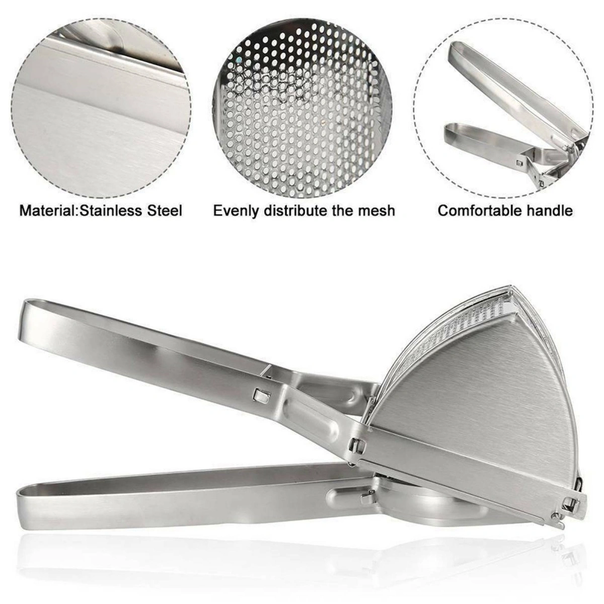 Heavy Duty Steel Potato Ricer Masher Puree Press Vegetable Fruit Juicer UK view 3