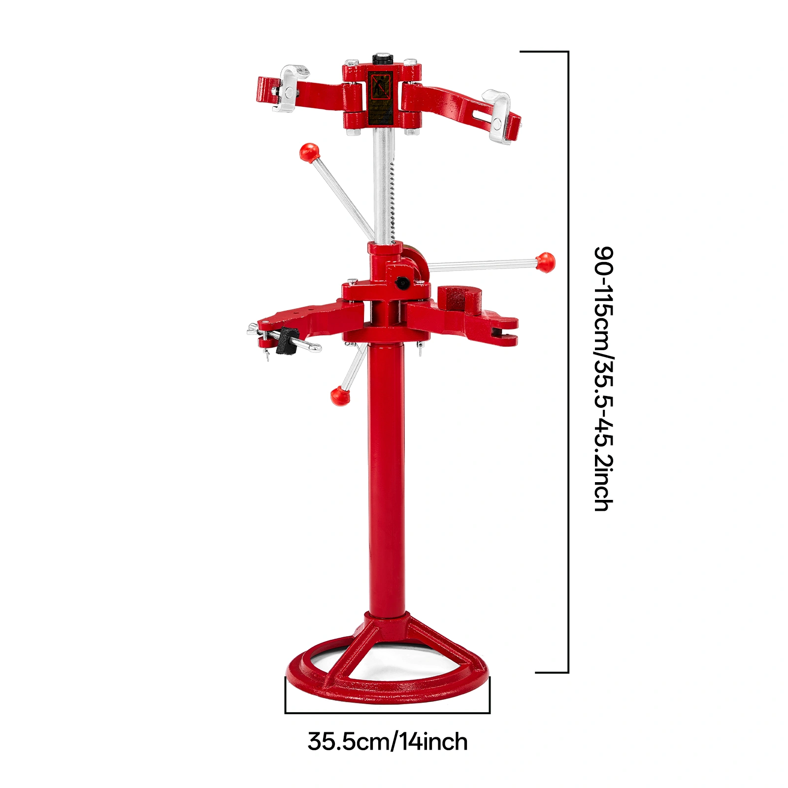 2200 lb support spring assembly/disassembly machine, red, workshop equipment and applications view 12