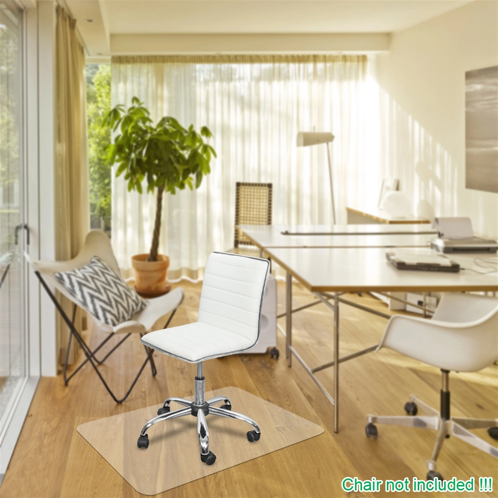 PVC Dull Polish Chair Mat Protection Floor Mat 90x120x0.2cm Rectangular view 14