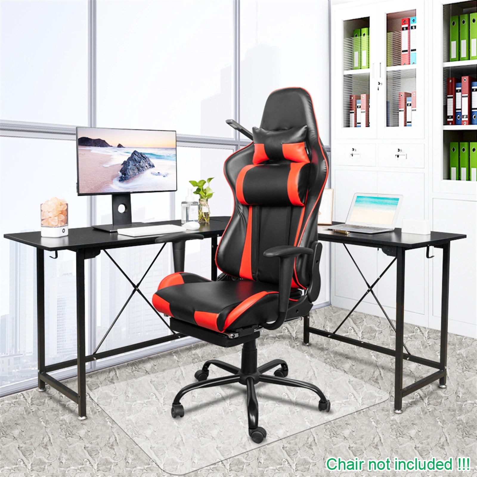 PVC Dull Polish Chair Mat Protection Floor Mat 90x120x0.2cm Rectangular view 19