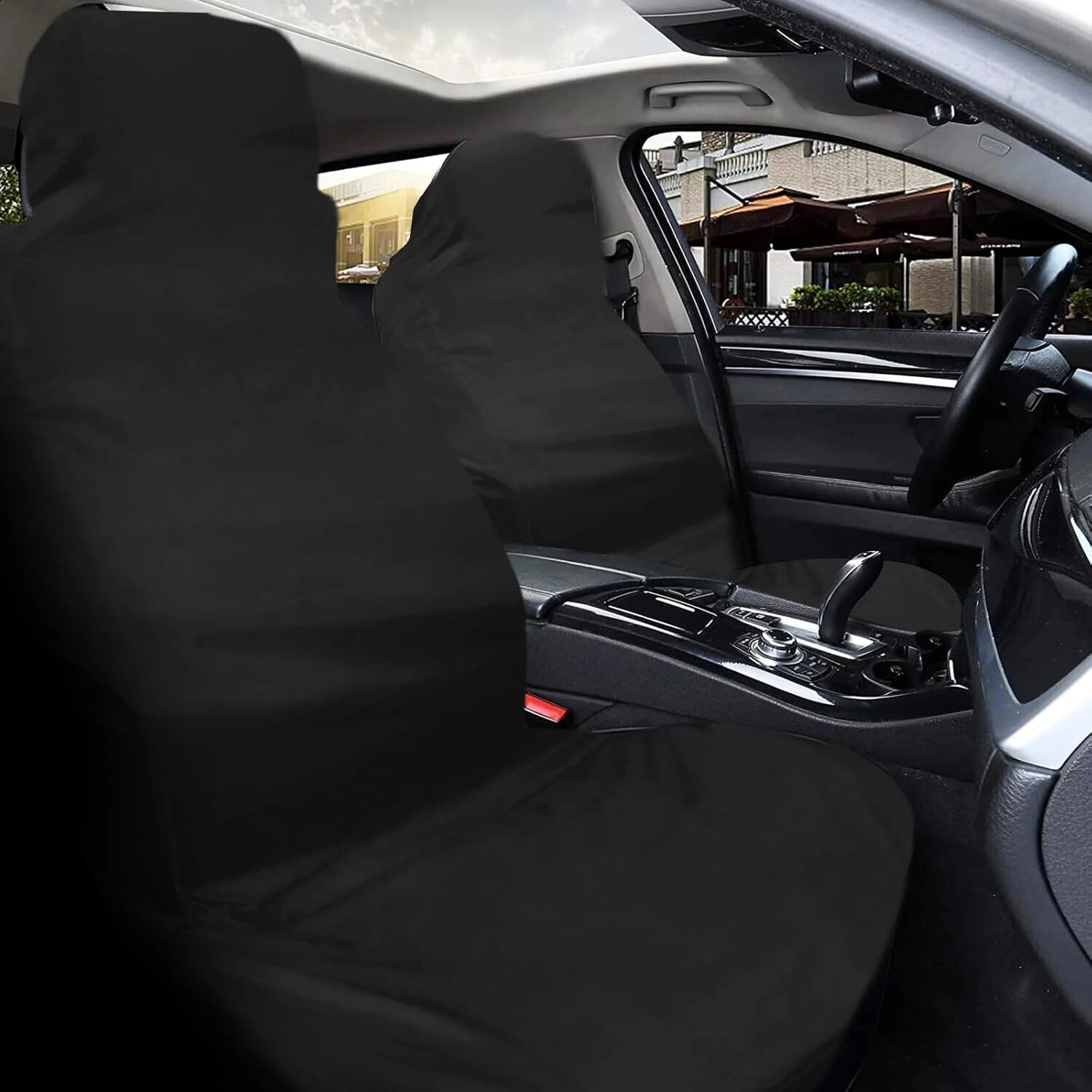 Car Seat Cover Protector Full Body Waterproof Seats Backup Console Storage Organizer view 4