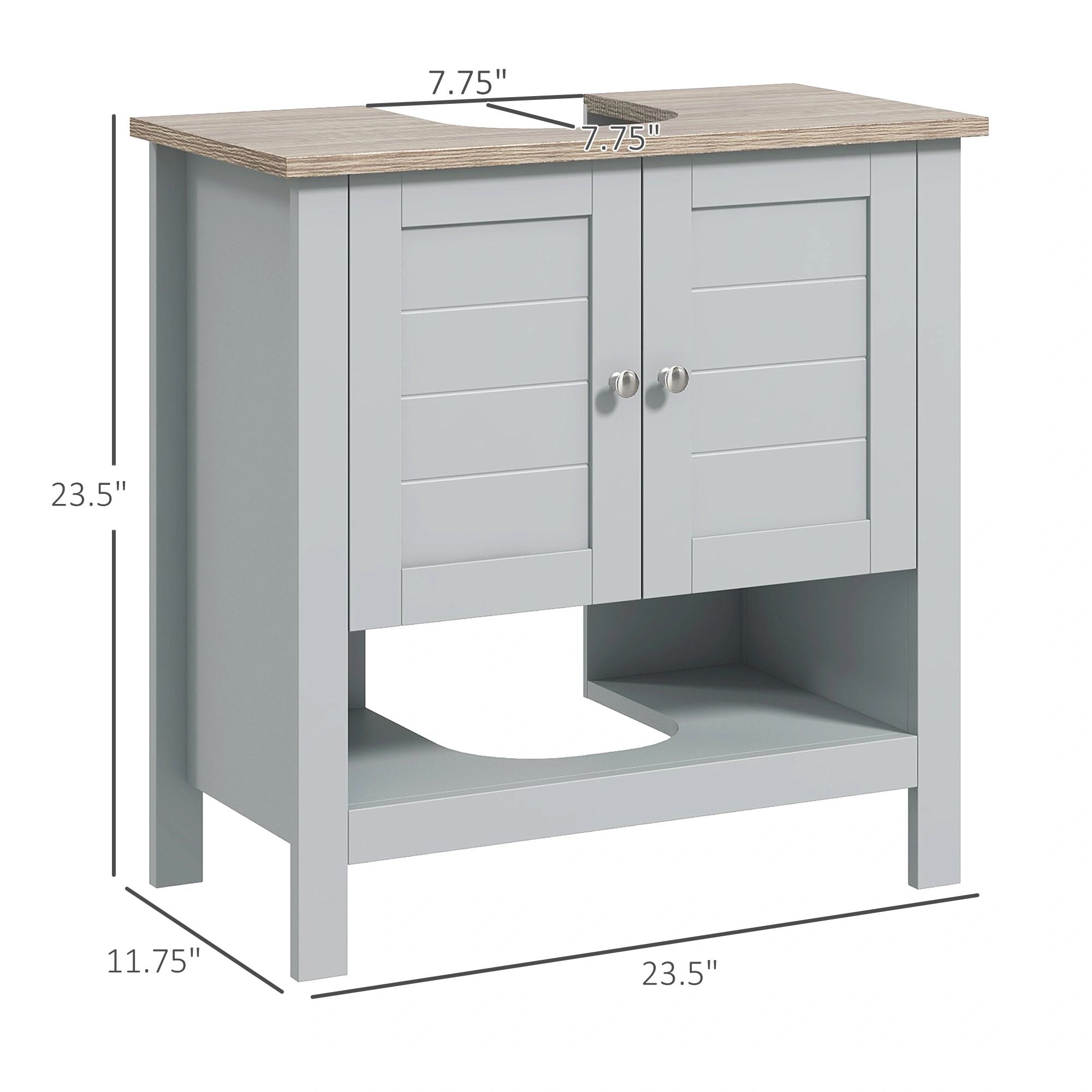 Bathroom Storage Cabinet - Wall Mounted Vanity Organizer with Mirror for Small Spaces view 2