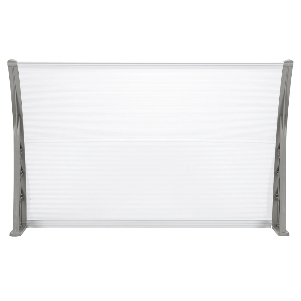 HT-120 x 80 Household Application Door & Window Rain Cover Eaves Canopy White & Gray Bracket view 9