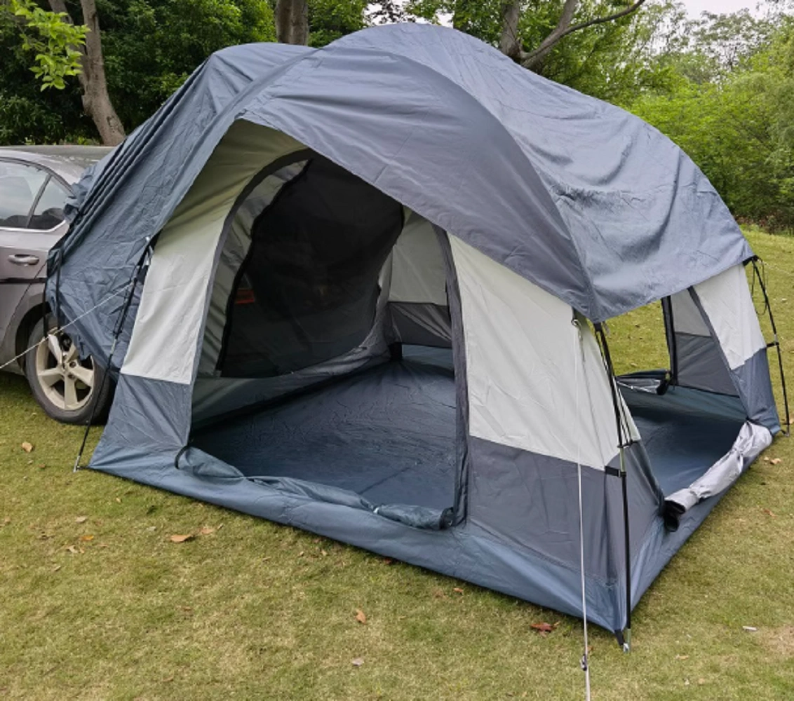 Portable Self-Driving Tunnel Side Car Awning, SUV Rear Tailgate Sun Protection Camping Shade Tent view 3